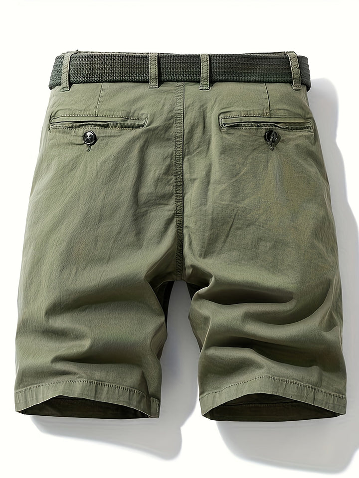 Herren-Bermudashorts mit Gürtel für Freizeit &amp; Urlaub