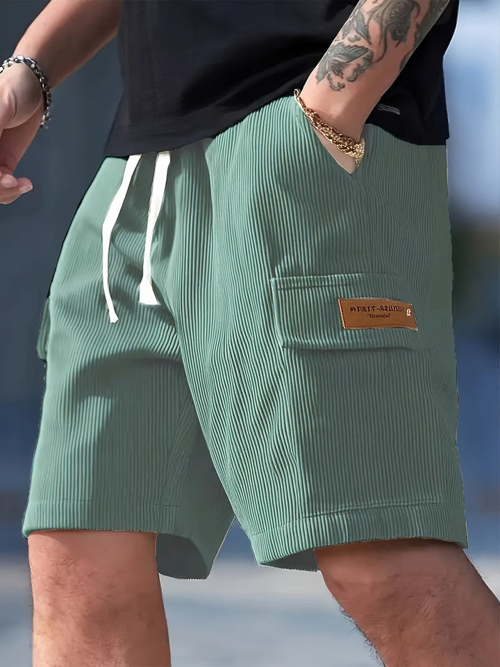 Herren-Shorts mit Kordelzug und normaler Passform für den täglichen Gebrauch