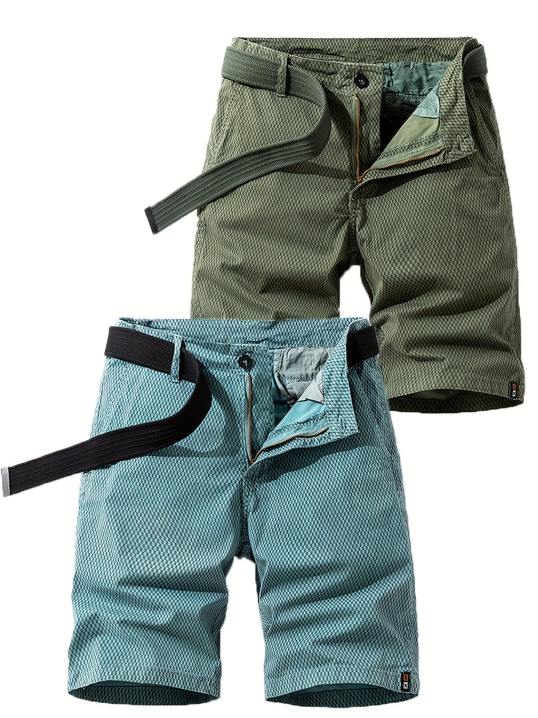 Herren-Bermudashorts mit Gürtel für Sommer- und Outdoor-Aktivitäten