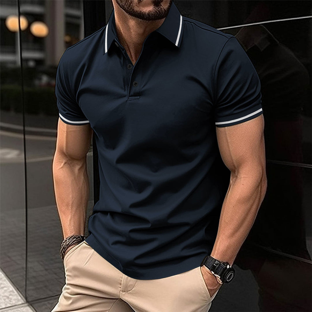Lewis – Kurzarm-Polo mit klassischem Kragen für Herren