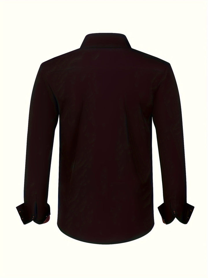 ALBERTO | ELEGANTE LEICHTE HEMD MIT KONTRASTDETAILS