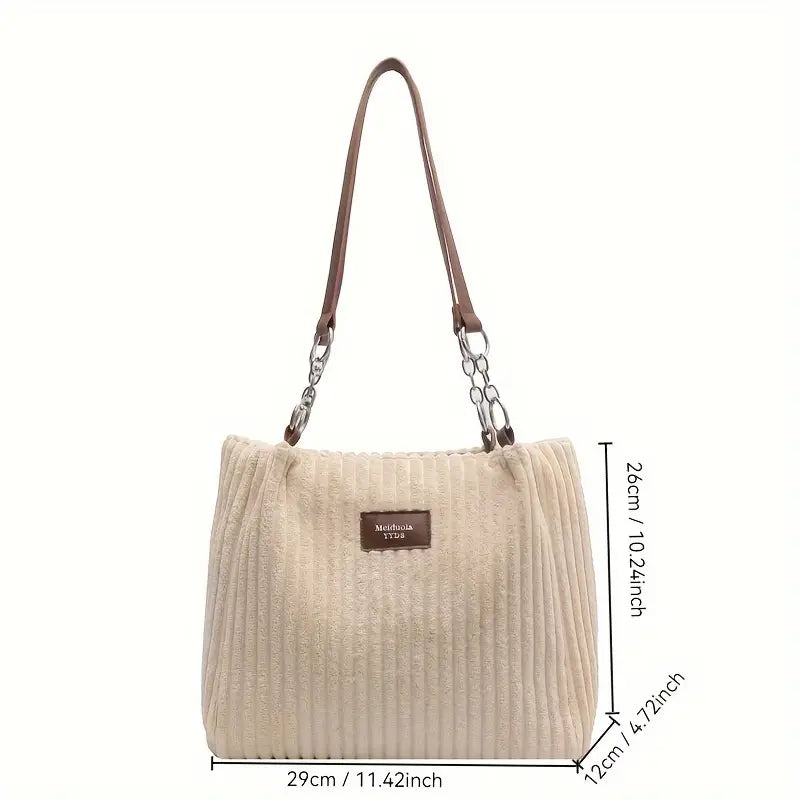 Julia | Baumwoll-Kord Tote Bag