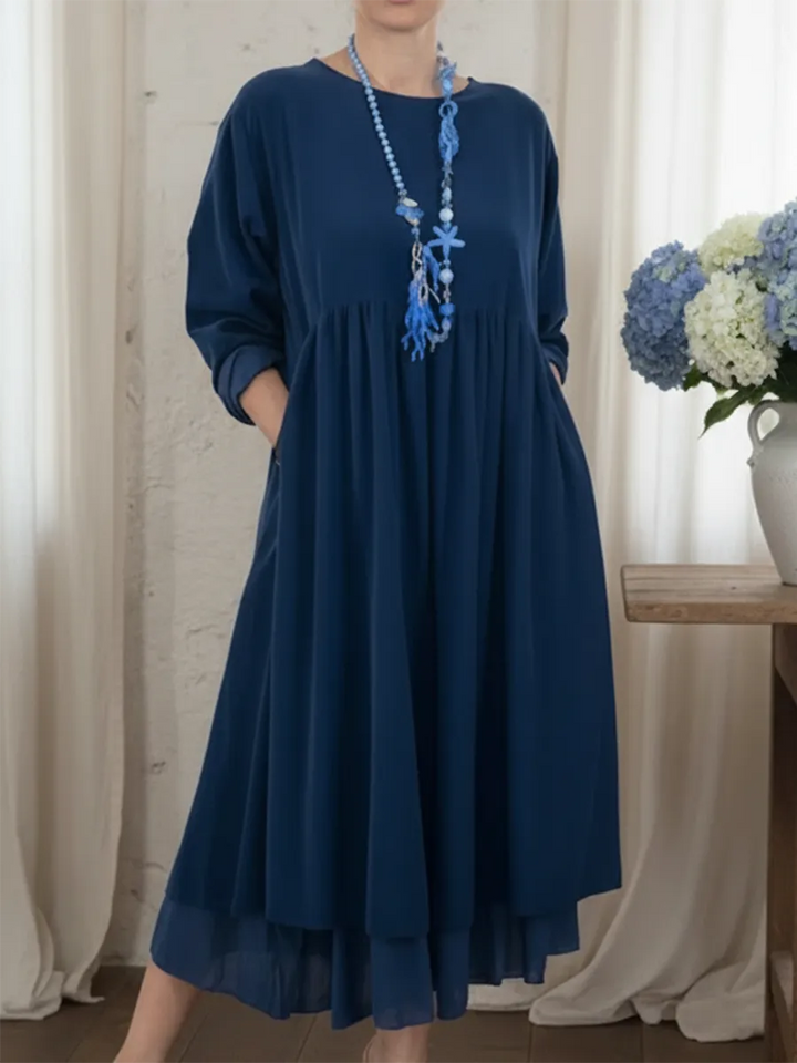 MELVARIA - Entspanntes Midi-Kleid