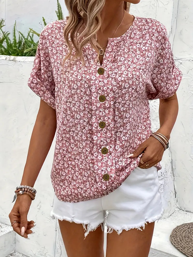 VIRELLEA - Elegante Bluse mit floralem Muster