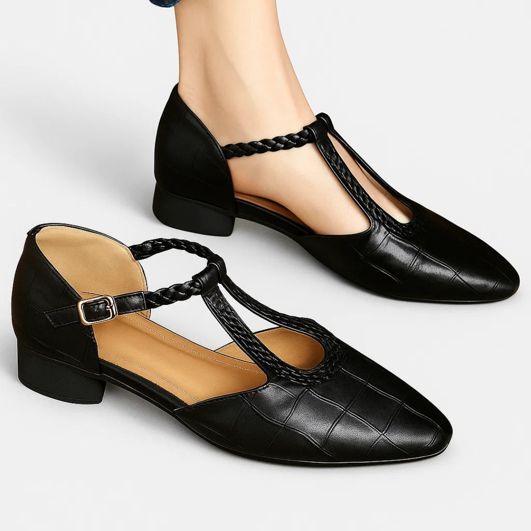 Katharina - Damen Elegante Lederschuhe mit Komfort-Einlage