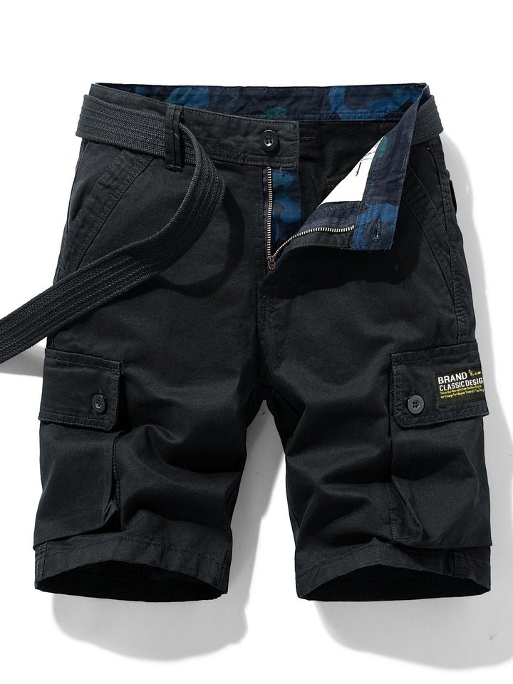 Lässige Cargo-Shorts für Herren mit Gürtel und Taschen