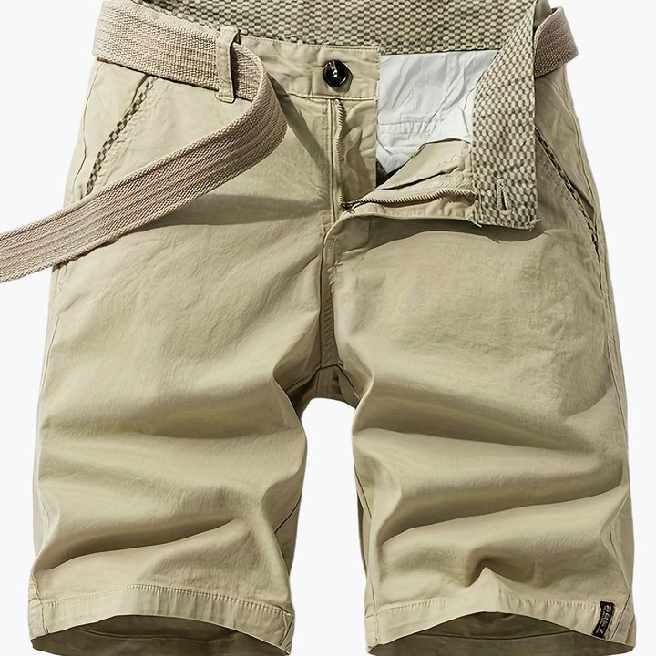 Herren-Bermudashorts mit Gürtel für Freizeit &amp; Urlaub