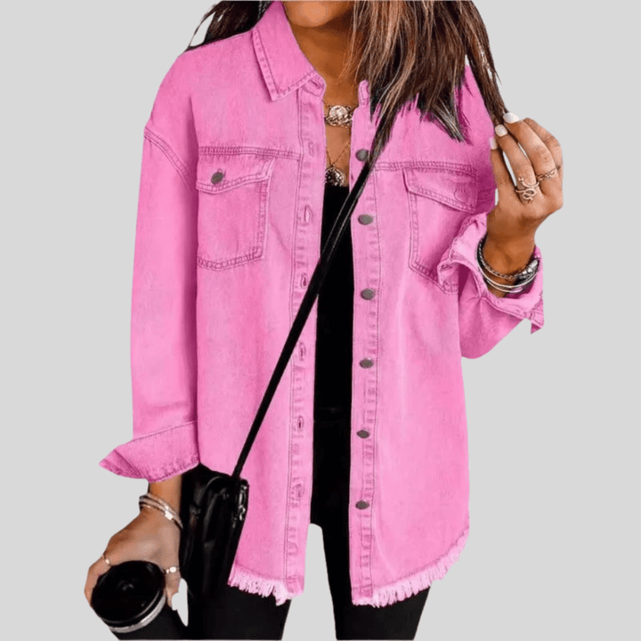 Gewaschene Shirtjacke