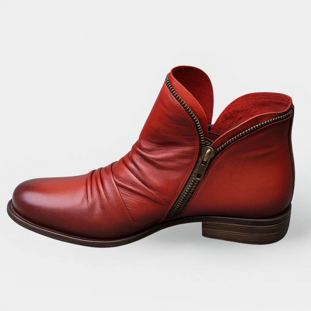 Karin - Damen Bequeme Orthopädische Stiefel mit Fußbett