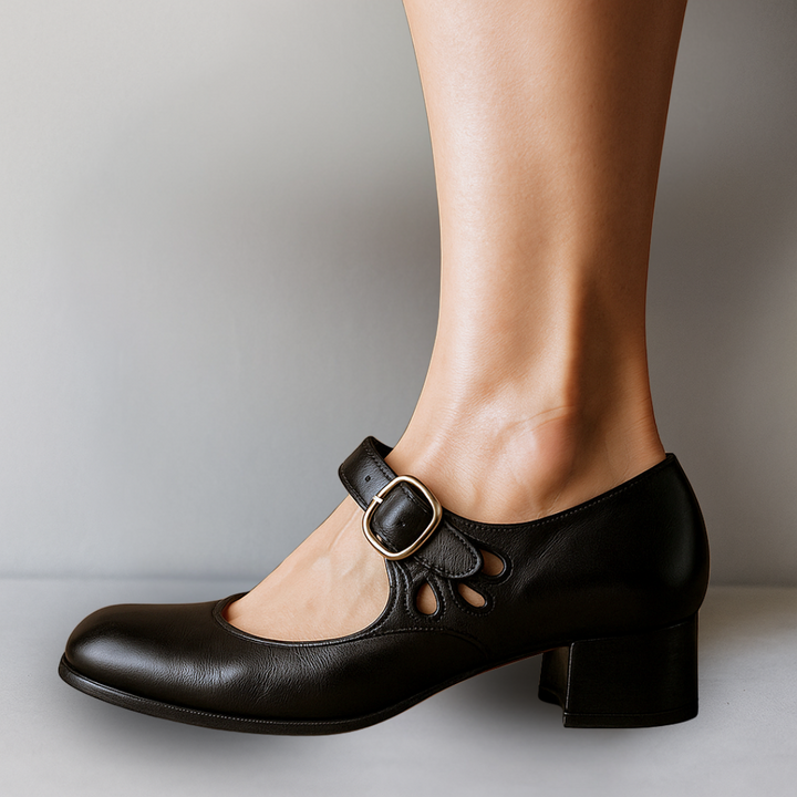 Els - Damen Orthopädische Ledersandalen mit Keilsohle