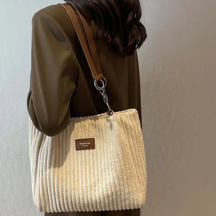 Julia | Baumwoll-Kord Tote Bag