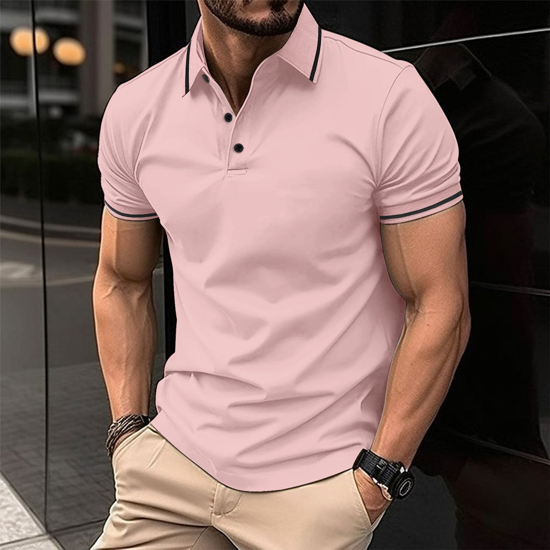 Lewis – Kurzarm-Polo mit klassischem Kragen für Herren