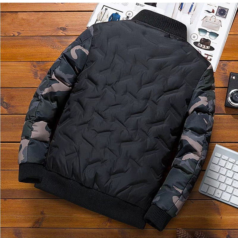 Bomberjacke für Herren mit Taschen und langen Ärmeln