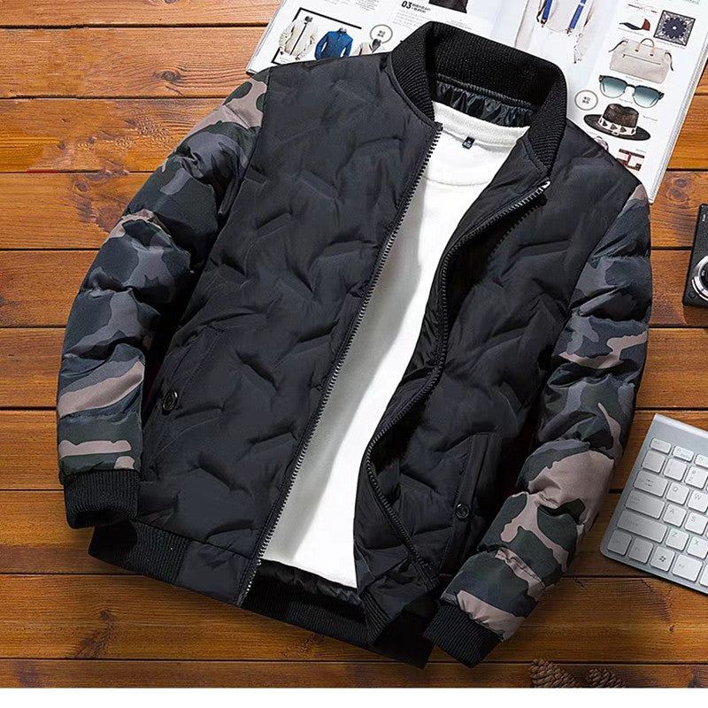 Bomberjacke für Herren mit Taschen und langen Ärmeln