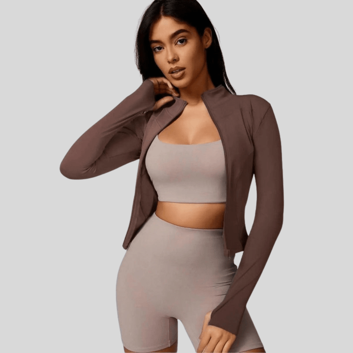 Slim Atmungsaktive Full Zip Jacke