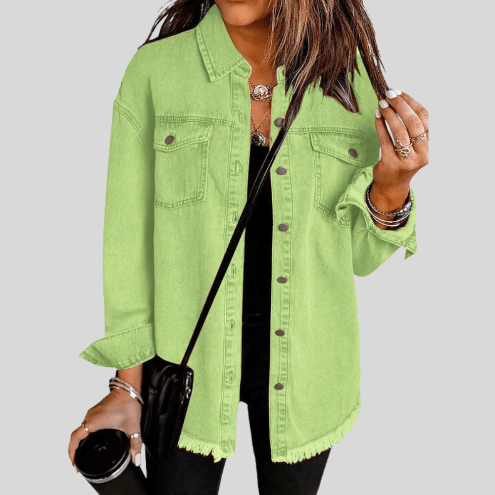 Gewaschene Shirtjacke