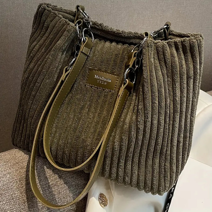 Julia | Baumwoll-Kord Tote Bag