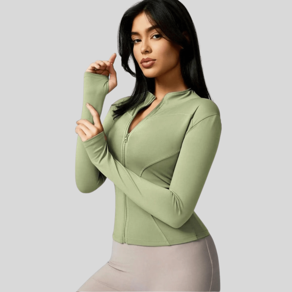 Slim Atmungsaktive Full Zip Jacke