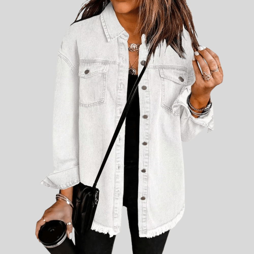 Gewaschene Shirtjacke