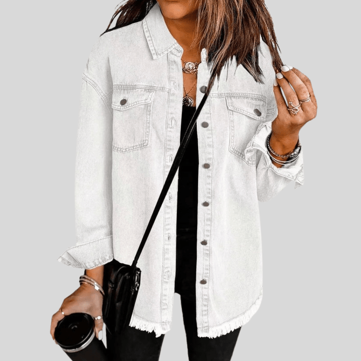 Gewaschene Shirtjacke
