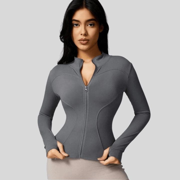 Slim Atmungsaktive Full Zip Jacke