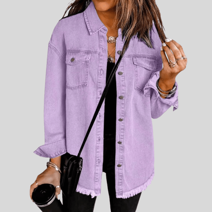 Gewaschene Shirtjacke