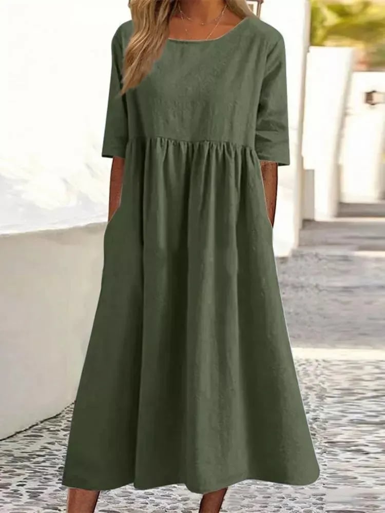 Lässiges Damenkleid | Midi