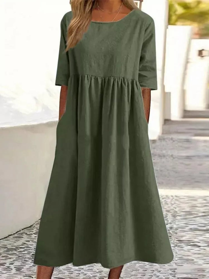 Lässiges Damenkleid | Midi