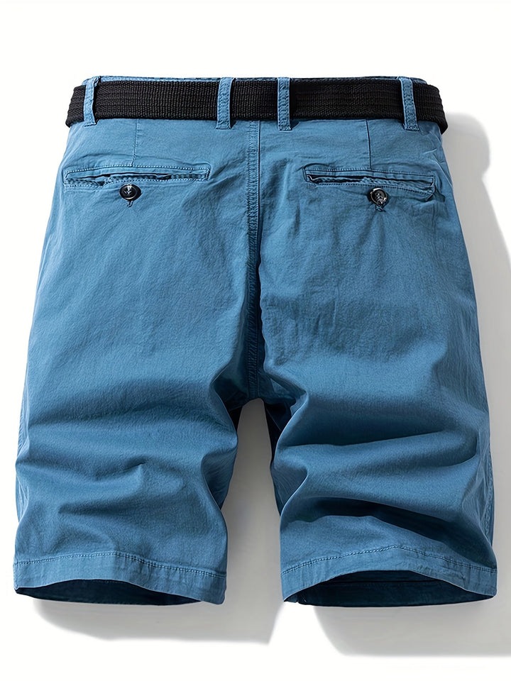 Herren-Bermudashorts mit Gürtel für Freizeit &amp; Urlaub
