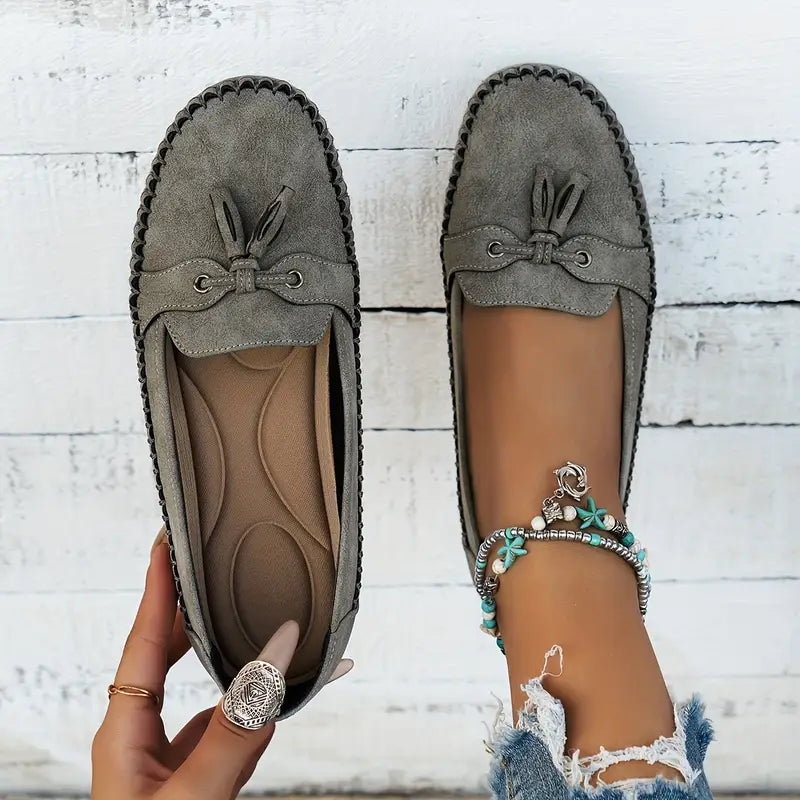 Ingrid - Damen Orthopädische Vintage-Schuhe mit Komfort-Fußbett
