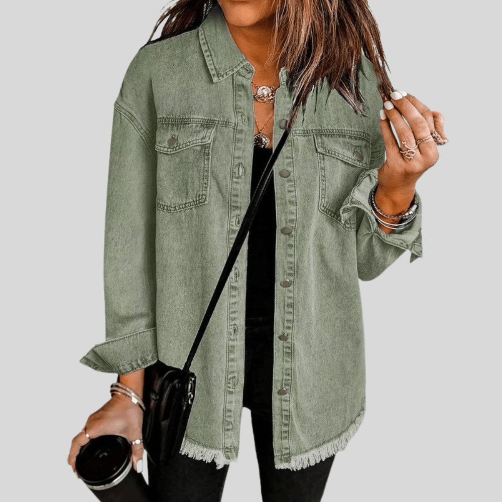 Gewaschene Shirtjacke