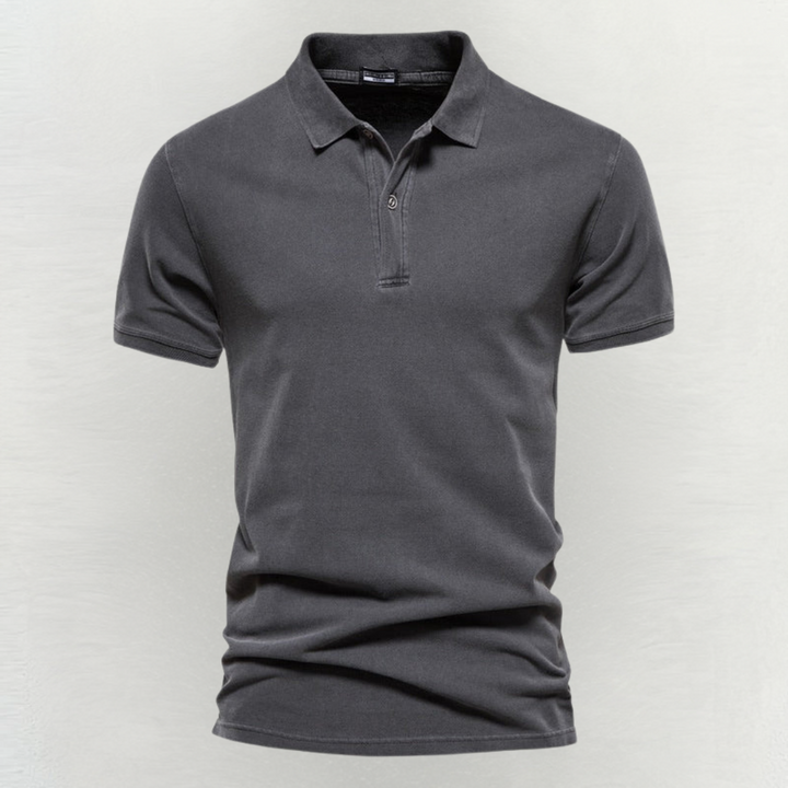Stilvolles Herren-Poloshirt kurzarm mit Knopfleiste