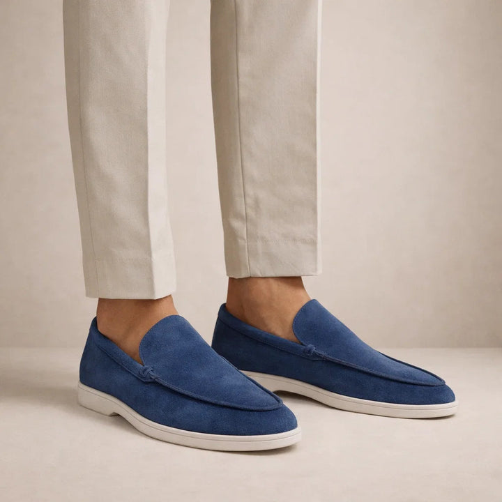 Lässige Slipper Herren Regular Fit Obermaterial aus Leder Schlupfschuh