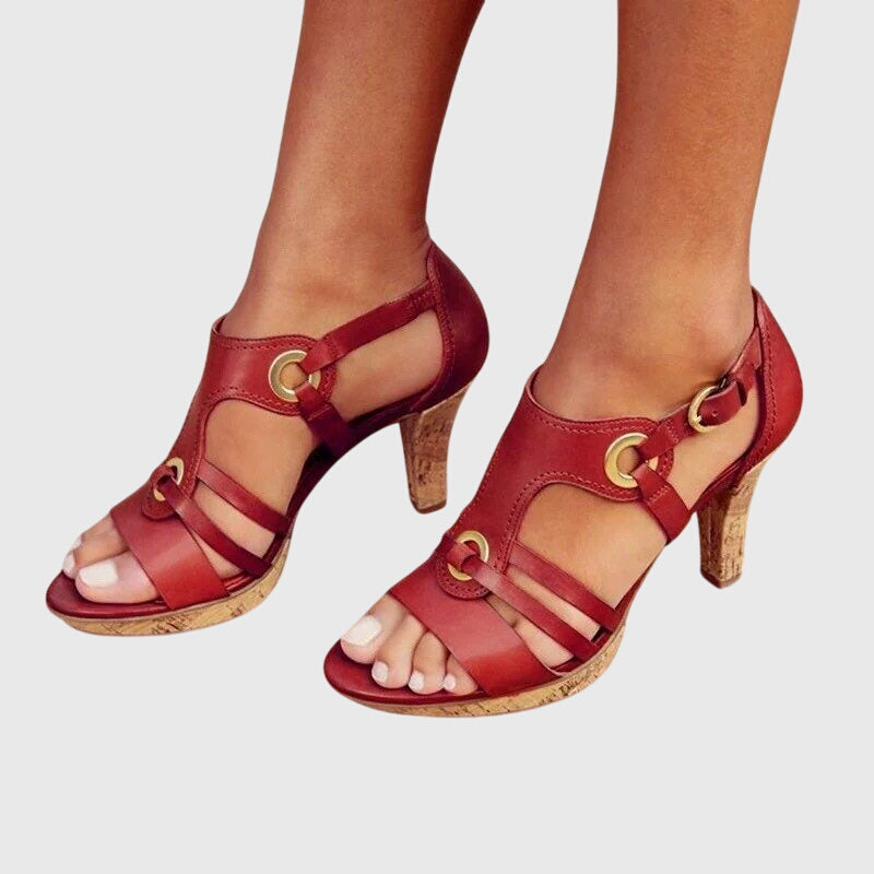 Carla - Damen Elegante Absatzschuhe mit Blockabsatz und Komfortpolsterung