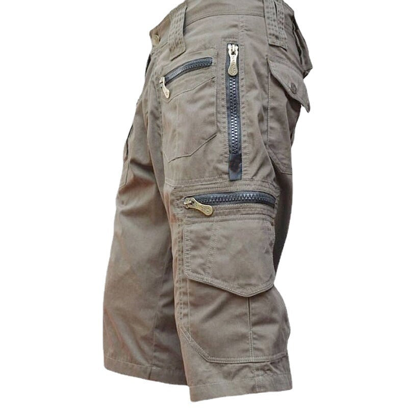 Herren-Bermudashorts mit Reißverschlusstaschen für die Freizeit im Freien