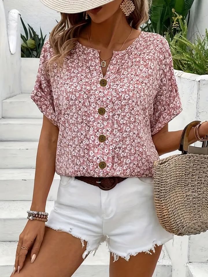 VIRELLEA - Elegante Bluse mit floralem Muster