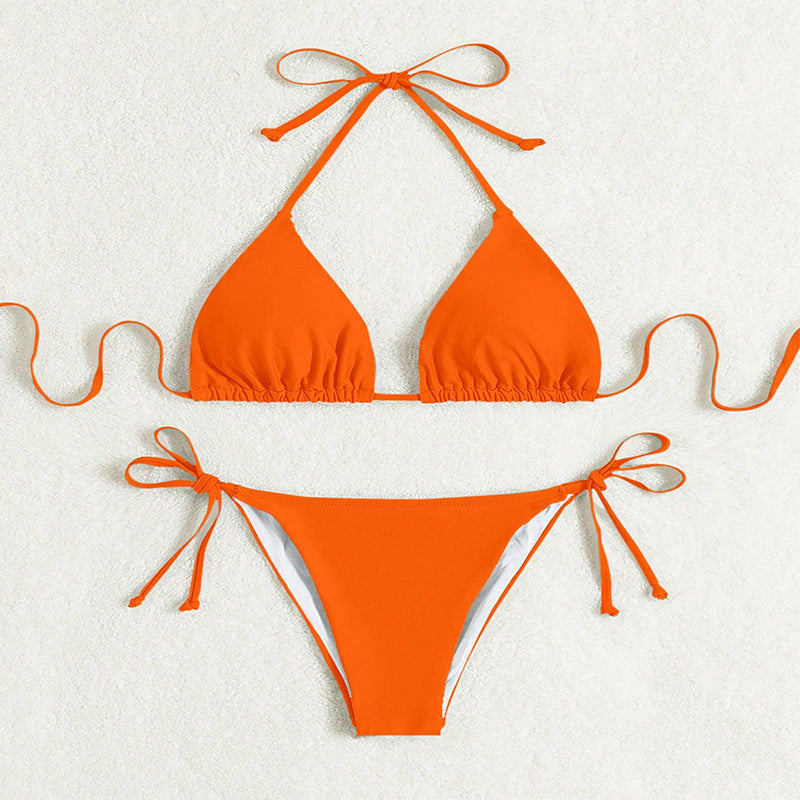 Donna – Bikinis mit Bindebändern in einfarbig