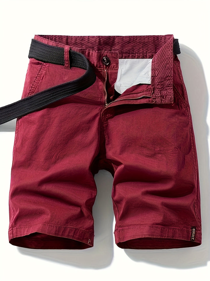 Herren-Bermudashorts mit Gürtel für Freizeit &amp; Urlaub