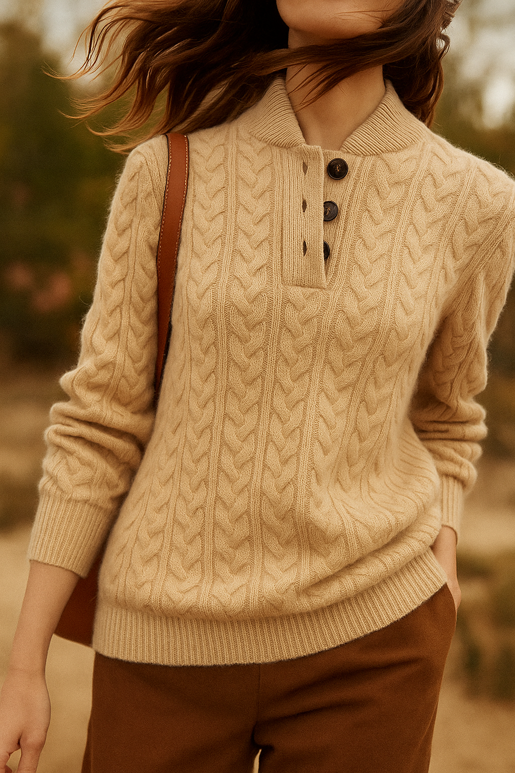Arden Knopf-Down Pullover