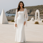 Mona - Damen Maxikleid für den Abend mit langen Ärmeln