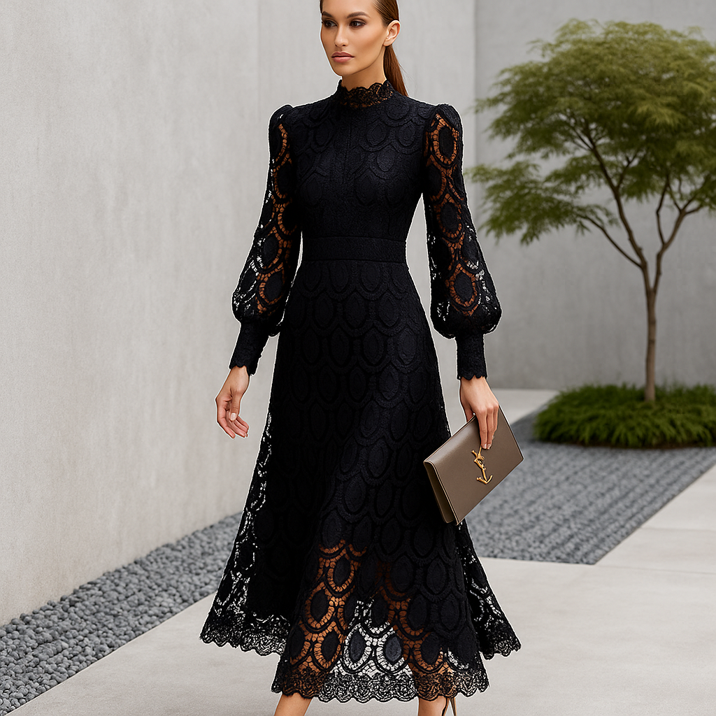 Alisha - Damen Spitzenabendkleid mit elegantem Design