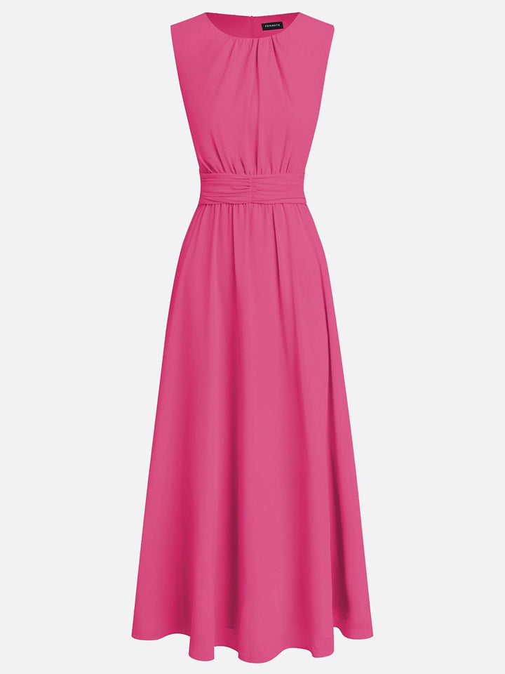 Crisha | Gerafftes A-Linien-Kleid