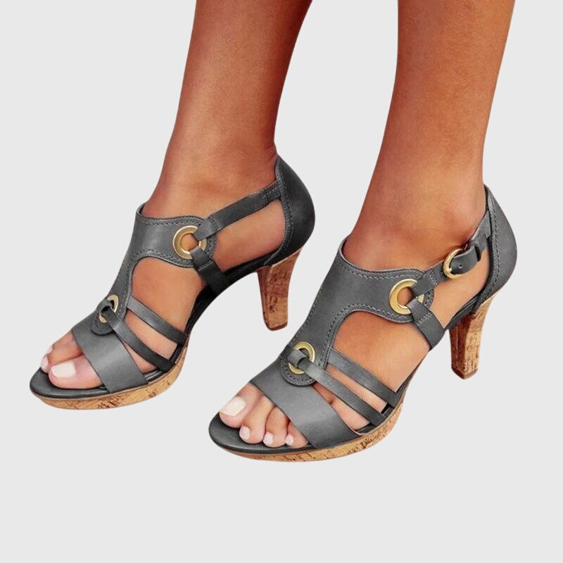 Carla - Damen Elegante Absatzschuhe mit Blockabsatz und Komfortpolsterung
