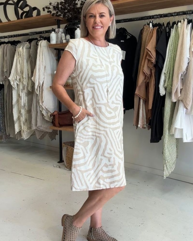 AVANILLE - Sommerkleid mit Rundhalsausschnitt