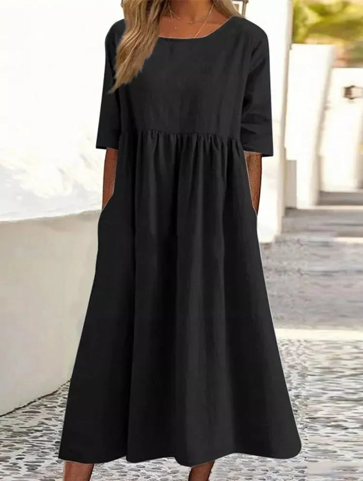 Lässiges Damenkleid | Midi