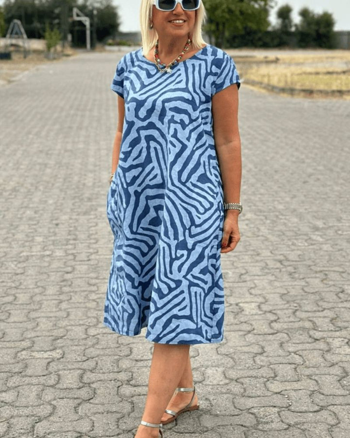 AVANILLE - Sommerkleid mit Rundhalsausschnitt
