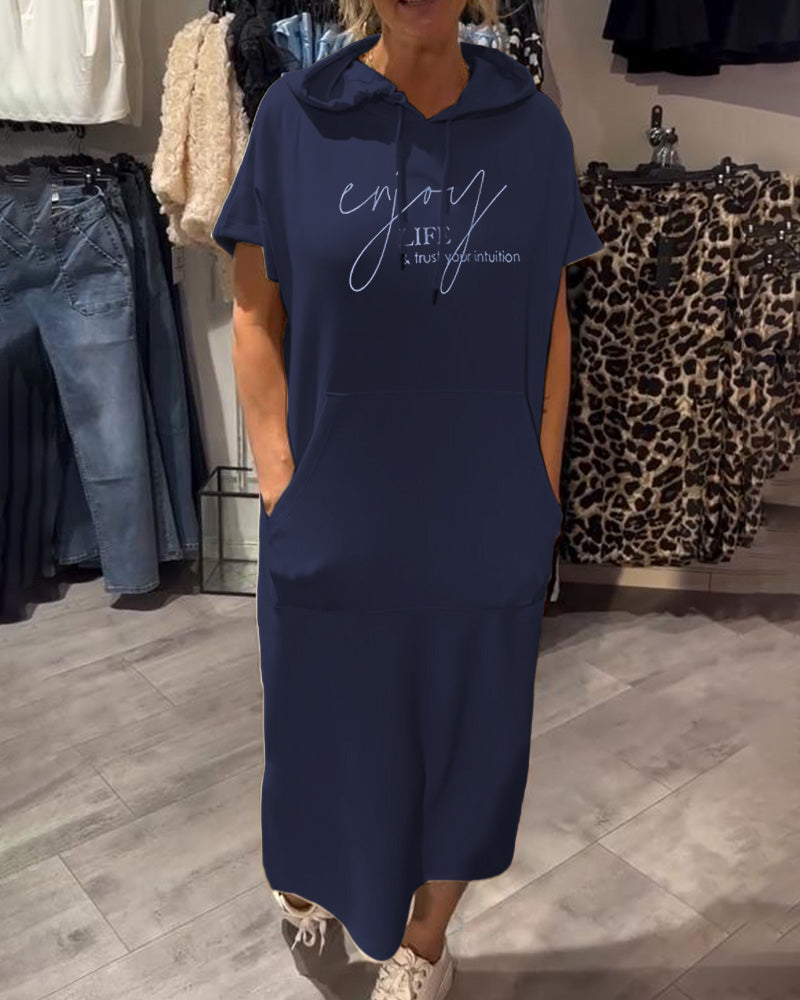 LORAVINE - Kapuzen Freizeitkleid