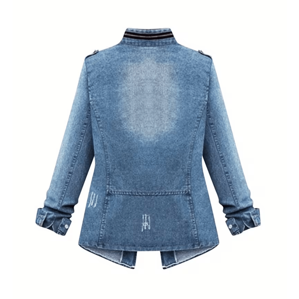 Strukturierte Jacke mit Taillierung