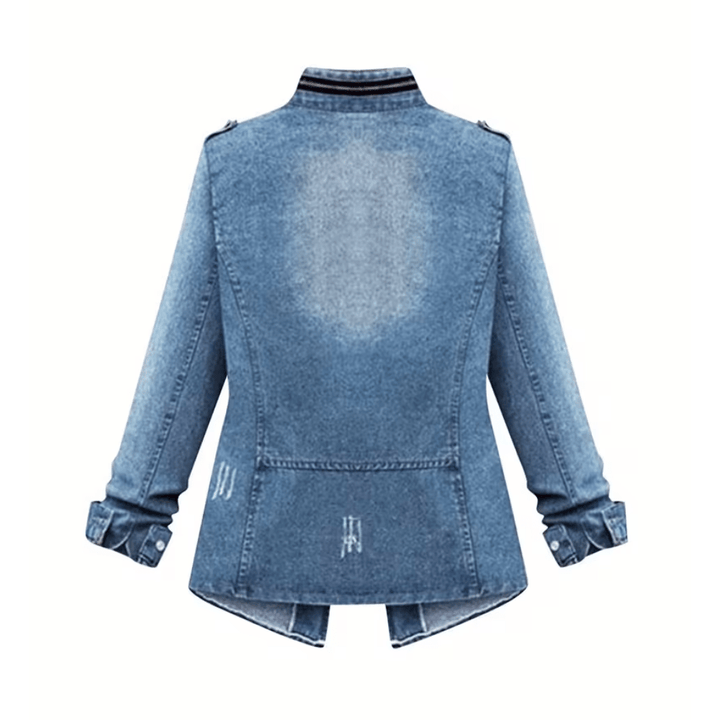 Strukturierte Jacke mit Taillierung