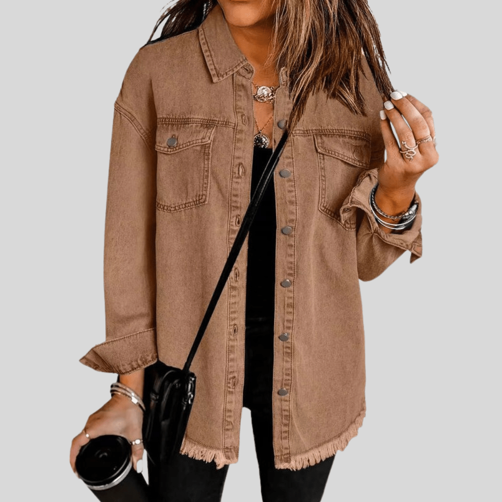 Gewaschene Shirtjacke